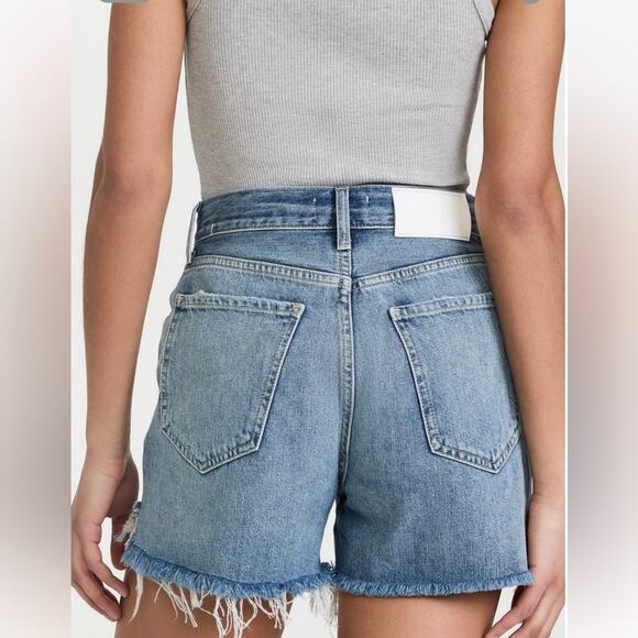 NWT 7 For All Mankind Easy Ruby Cutoff Jean Shorts High Rise Button Fly Women 30 - Picture 1 of 7
